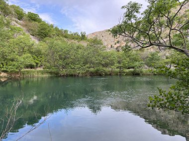 Krupa Nehri, Zrmanja 'nın sağ kolu (Velebit Doğa Parkı, Hırvatistan) - Fluss Krupa, rechter Nebenfluss der Zrmanja (Naturpark Velebit, Kroatien) - Rijeka Krupa, desna pritoka Zrmanje, Golubiç (Park prirode Velebit, Hrvatska, Hrvatska)