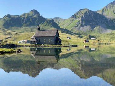 Melchsee Chapel, Melchsee-Kapelle, Frutt-Kapelle veya Kapelle am Melchsee, Melchtal - Obwalden Kantonu, İsviçre (Kanton Obwald, Schweiz)