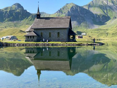 Melchsee Chapel, Melchsee-Kapelle, Frutt-Kapelle veya Kapelle am Melchsee, Melchtal - Obwalden Kantonu, İsviçre (Kanton Obwald, Schweiz)