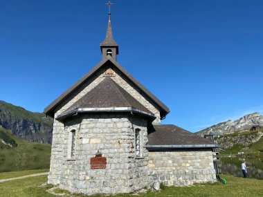 Melchsee Chapel, Melchsee-Kapelle, Frutt-Kapelle veya Kapelle am Melchsee, Melchtal - Obwalden Kantonu, İsviçre (Kanton Obwald, Schweiz)