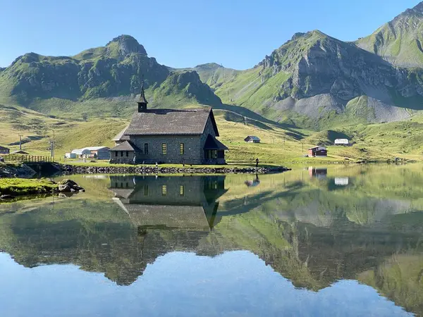 Melchsee Chapel, Melchsee-Kapelle, Frutt-Kapelle veya Kapelle am Melchsee, Melchtal - Obwalden Kantonu, İsviçre (Kanton Obwald, Schweiz)