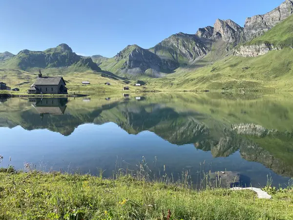 Melchsee Chapel, Melchsee-Kapelle, Frutt-Kapelle veya Kapelle am Melchsee, Melchtal - Obwalden Kantonu, İsviçre (Kanton Obwald, Schweiz)