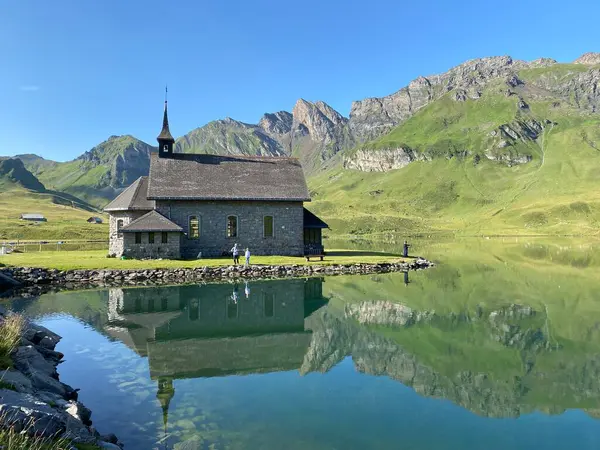 Melchsee Chapel, Melchsee-Kapelle, Frutt-Kapelle veya Kapelle am Melchsee, Melchtal - Obwalden Kantonu, İsviçre (Kanton Obwald, Schweiz)
