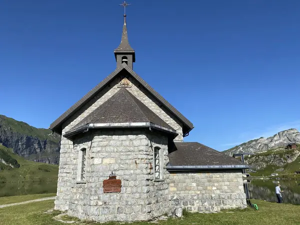 Melchsee Chapel, Melchsee-Kapelle, Frutt-Kapelle veya Kapelle am Melchsee, Melchtal - Obwalden Kantonu, İsviçre (Kanton Obwald, Schweiz)