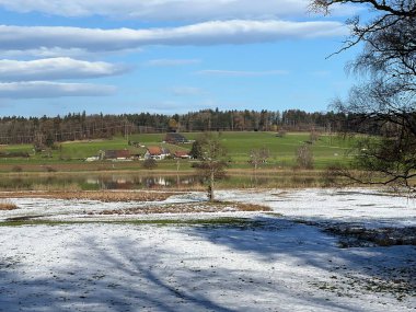 İsviçre Katzensee gölleri veya Katzensee gölleri (Katzen gölleri), Regensdorf - Zürih Kantonu (Zuerich), İsviçre (Schweiz)