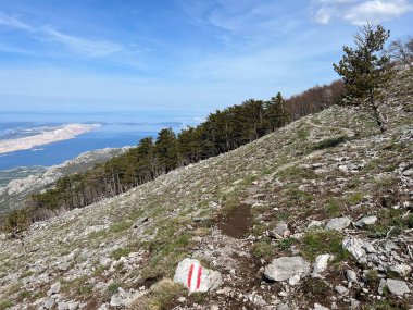 Premuzic yürüyüş yolu veya Premuzic Trail - Kuzey Velebit Ulusal Parkı, Hırvatistan veya Preguric-Wanderweg veya Premuzic 's Trail (Pjesacki planinarski Premuziceva staza - Nacionalni parkı Sjeverni Velebit, Hrvatska)