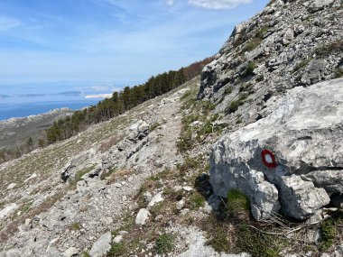 Premuzic yürüyüş yolu veya Premuzic Trail - Kuzey Velebit Ulusal Parkı, Hırvatistan veya Preguric-Wanderweg veya Premuzic 's Trail (Pjesacki planinarski Premuziceva staza - Nacionalni parkı Sjeverni Velebit, Hrvatska)
