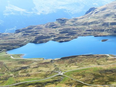 Uri Alp Dağları 'ndaki Tannensee ya da Tannen Gölü, Kerns - Obwalden Kantonu, İsviçre (Kanton Obwald, Schweiz)