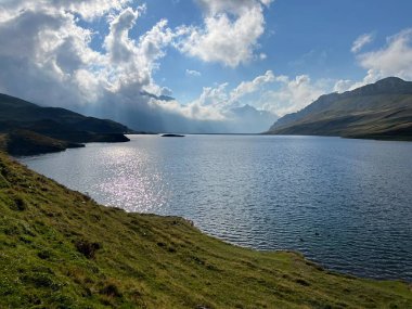 Uri Alp Dağları 'ndaki Tannensee ya da Tannen Gölü, Kerns - Obwalden Kantonu, İsviçre (Kanton Obwald, Schweiz)