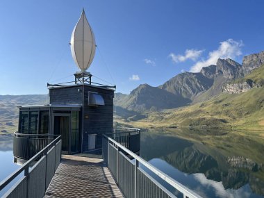 Melchsee Gölü veya Panoramalift auf Melchsee-Frutt, Melchtal - Obwalden Kantonu, İsviçre (Kanton Obwald, Schweiz)