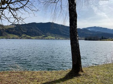 İsviçre subalpin gölü bkz. Agerisee veya Ageri Gölü (Aegeri Gölü) - İsviçre 'nin Zug Kantonu - (Agerisee oder Aegerisee - Kanton Zug, Schweiz)
