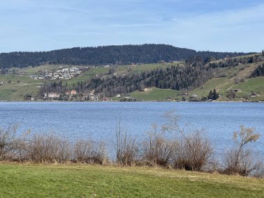 İsviçre subalpin gölü bkz. Agerisee veya Ageri Gölü (Aegeri Gölü) - İsviçre 'nin Zug Kantonu - (Agerisee oder Aegerisee - Kanton Zug, Schweiz)