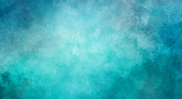 Blaugrün Aquarell Hintergrund Design Abstrakte Malerei Kunst Textur Mit Flecken — Stockfoto