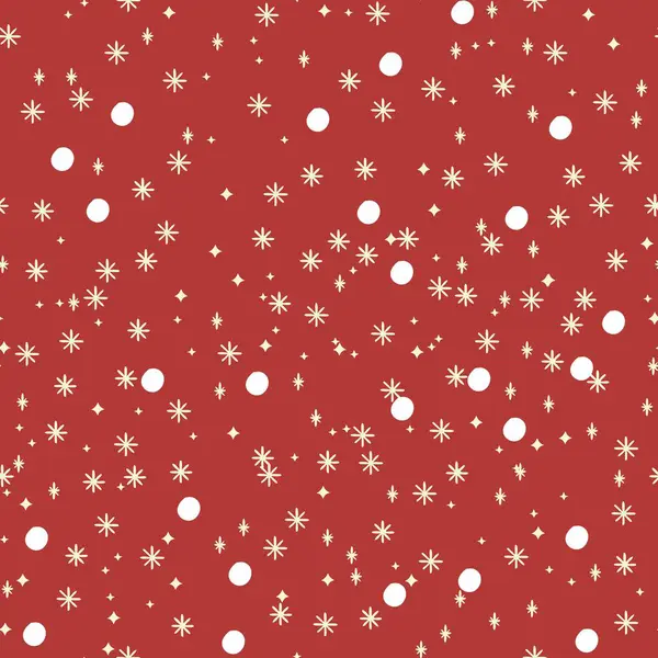 Yeni yıl ve yılbaşı için kusursuz bir düzen. Kar taneleriyle vektör illüstrasyonu