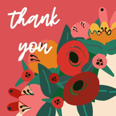 Uyarlanabilir Vektör Çiçek Tasarımı: Kartlar, Posterler, İlanlar, Kapaklar, Ev Dekorasyonu ve Fazlasıyla Kullanışlı Şablon.