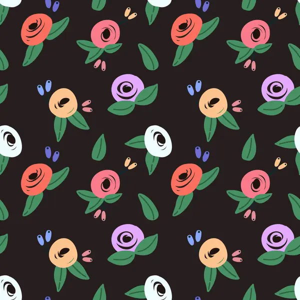 El yapımı çiçeklerle süslenmiş romantik ve zarif bir çiçek deseni.