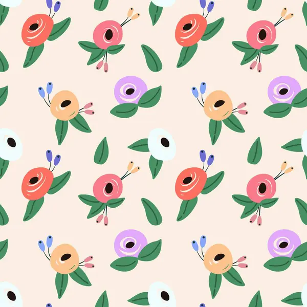 El yapımı çiçeklerle süslenmiş romantik ve zarif bir çiçek deseni.