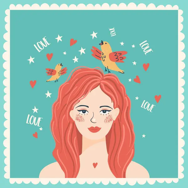 Sevgililer günün kutlu olsun. El çizimi illüstrasyon.