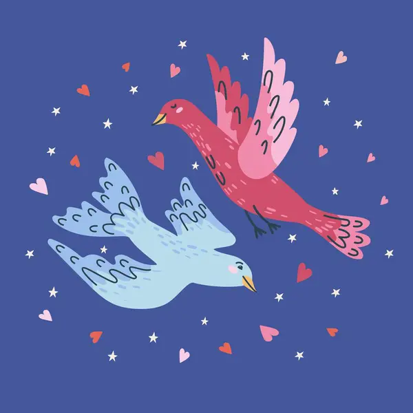 Sevgililer günün kutlu olsun. El çizimi illüstrasyon.