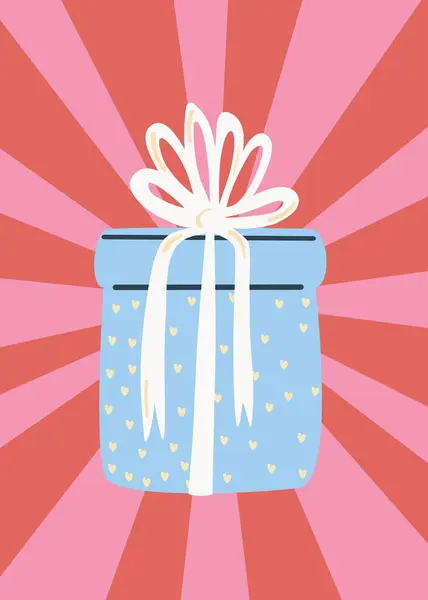 Hediye kutulu Retro poster