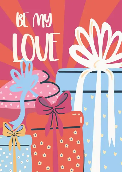 Hediye kutulu Retro poster