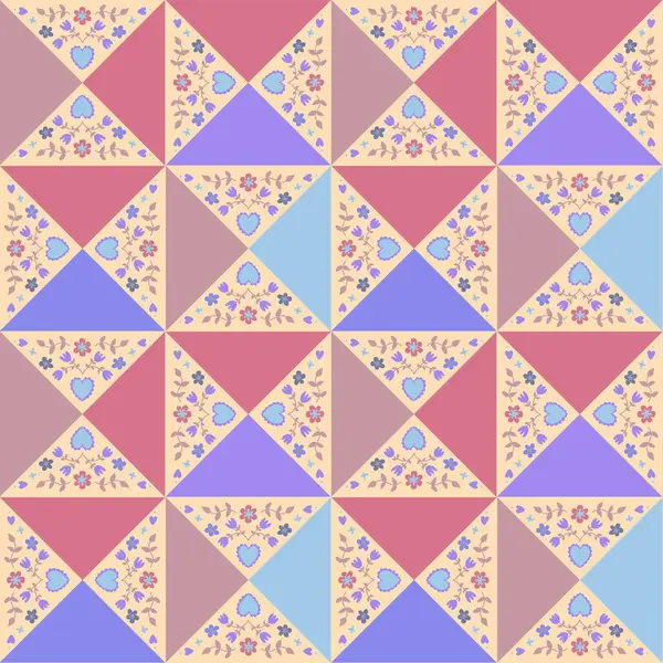 El çizimi ögelerle kusursuz desen yama biçimi