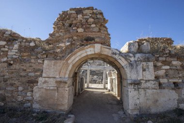 Aydn, Türkiye - 30 Ekim 2022: Afrodisias Antik Şehir Müzesi; Afrodizyak kazılarında bulunan Yunan ve Roma döneminden heykeller.