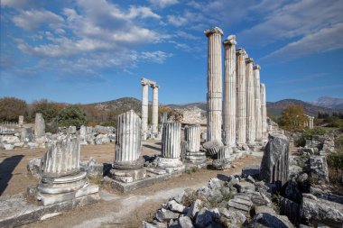 Aydn, Türkiye - 30 Ekim 2022: Afrodisias Antik Şehir Müzesi; Afrodizyak kazılarında bulunan Yunan ve Roma döneminden heykeller.