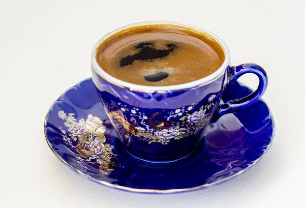 Anatolijski Tradycyjny Napój Gorąca Pyszna Kawa Turecka — Zdjęcie stockowe