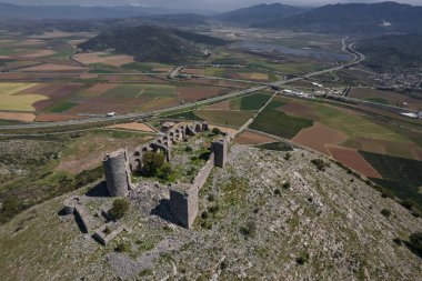 Keci Kalesi, Selcuk, İzmir, Türkiye. Keçi Kalesi Eski Kale.