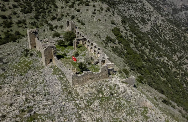 Keci Kalesi Selcuk Izmir Turquía Castillo Cabra Antiguo Castillo — Foto de Stock