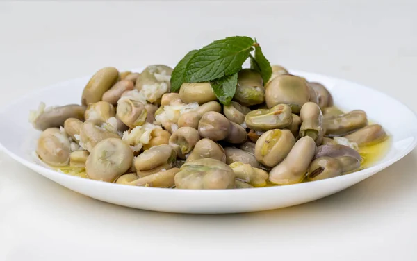 stock image salad made with broad beans