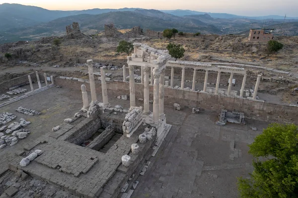 Pergamon acropolis, Izmir, with drone footage
