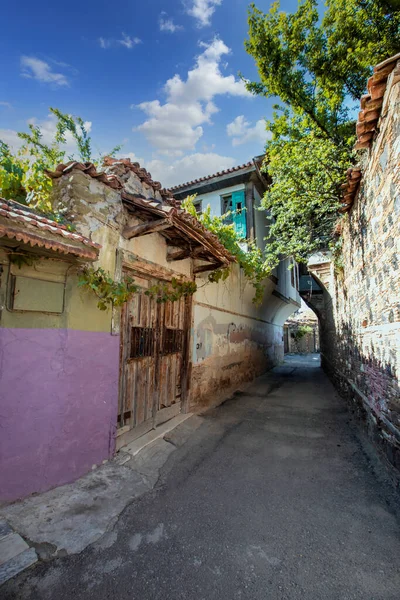 Turquía Casas Arquitectónicas Estilo Otomano Con Suelos Madera Ciudad Kula — Foto de Stock