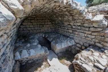 Euromos was an ancient city in Caria, Anatolia; the ruins are approximately 4 km southeast of Selimiye and 12 km northwest of Milas (the ancient Mylasa), Mugla Province, Turkey.