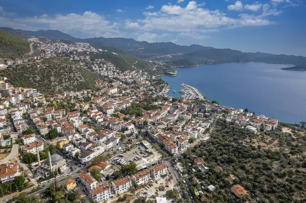 Kas bölgesinin hava görüntüsü. Antalya, Trkiye - 25 Ekim 2023.