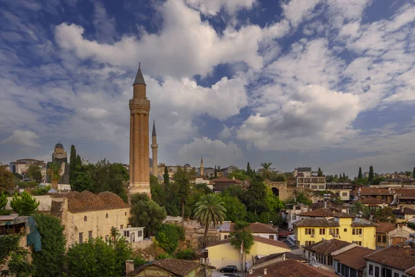 Yivli Minaret One Main Architectural Landmarks Old City Antalya Turkey — Stock Photo, Image