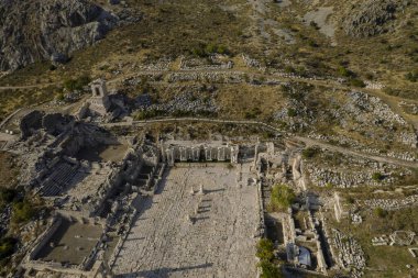 Burdur yakınlarındaki antik Sagalassos şehrinin insansız hava aracı görüntüleri..