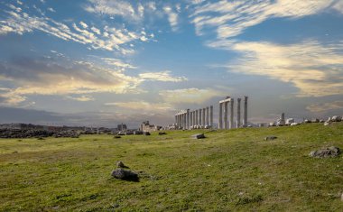 Roman ruins in the ancient city of Laodicea in Turkey - Denizli, Asia Minor. clipart