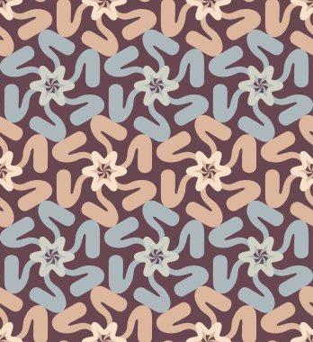 Tek renkli Afrika Girdabı Kusursuz Şekilleri, sonbahar moda ambalajı için tek renk düzeninde Afrika sanatından esinlenilmiş karmaşık girdaplar. Paket kağıtları, teklifler, şenlik vesilesi