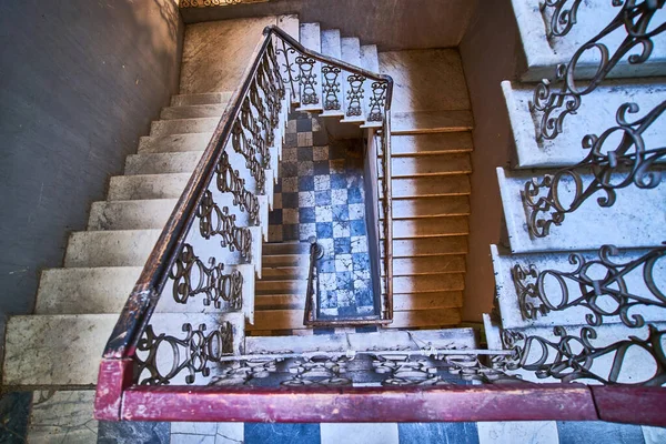 Winding Spiral Vintage Staircase Old House Tbilisi Georgia — Stock Photo, Image