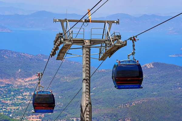 Cable Car Cabin Trip Viewpoints Mountains Royalty Free Stock Images