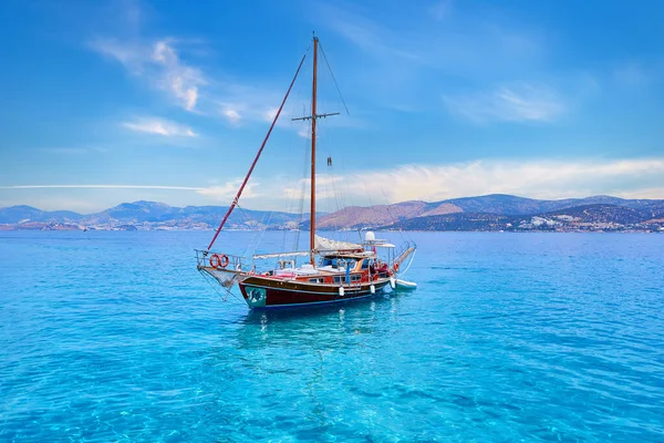 Seascape Boat Turquoise Water — Stock Photo, Image