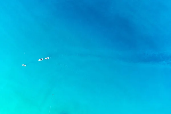 Foto Aérea Drones Veleros Mar Azul Turquesa Mediterráneo Abierto Vista — Foto de Stock