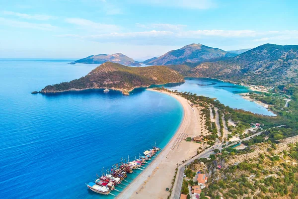 Drone Photo Blue Lagoon Oludeniz Turkey — Stock Photo, Image