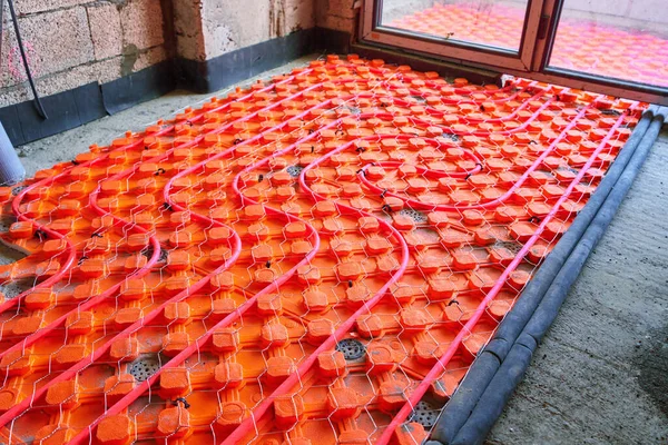 Installation of a warm floor