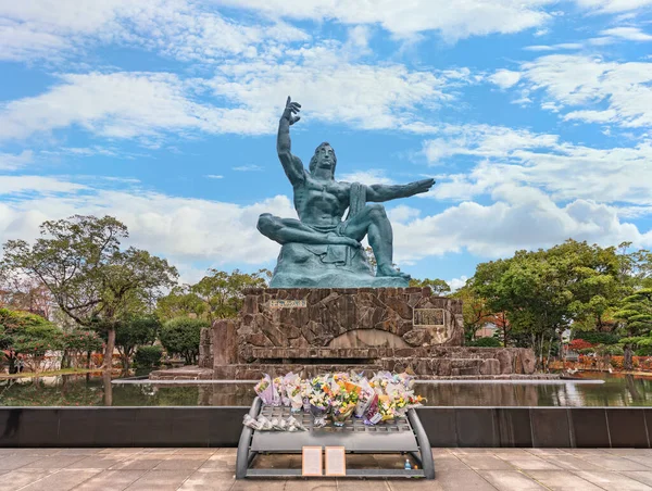 Nagasaki Kyushu Dezember 2022 Die Friedensstatue Von Seibo Kitamura Nagasaki — Stockfoto