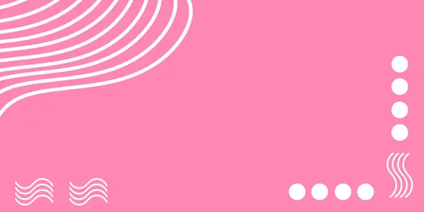 Abstract white lines on pink background illustration. Noodles concepts