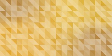 Üçgen şekil arkaplanının soyut gradyan altın rengi