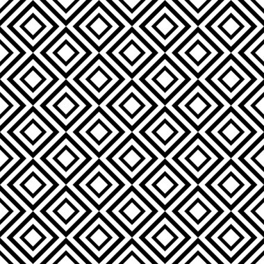 Beyaz arkaplanda kare siyah çizgili, pürüzsüz desen. Basit arkaplan